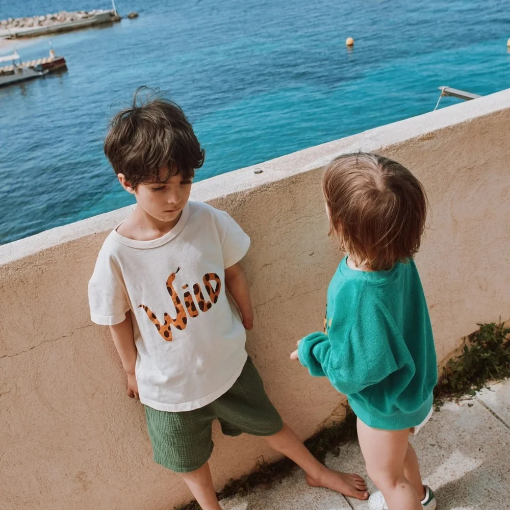 Emile et Ida Kids Green Shorts